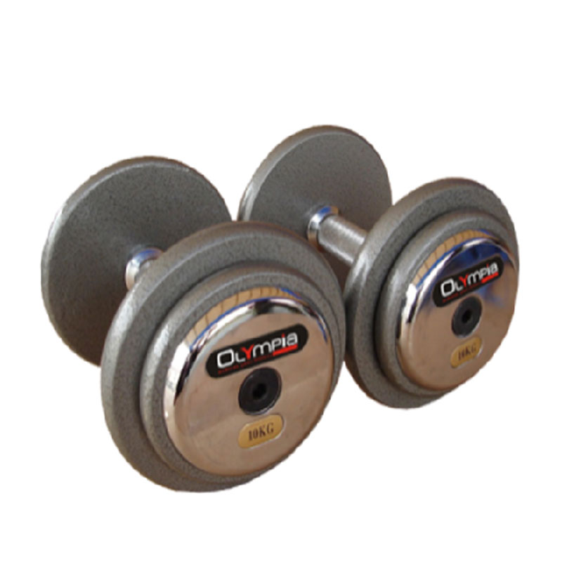 415 OLYMPIA Gray Hammertone Dumbbell