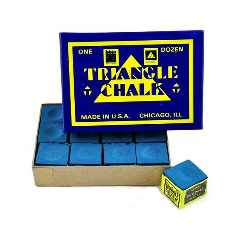 Triangle Chalk A grade In Blue 12 Pcs