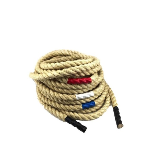 [S634] Vinex TUG Of War 20MM Sisal  Rope SIZE 16M BURNED ENDS BOTH SIDE